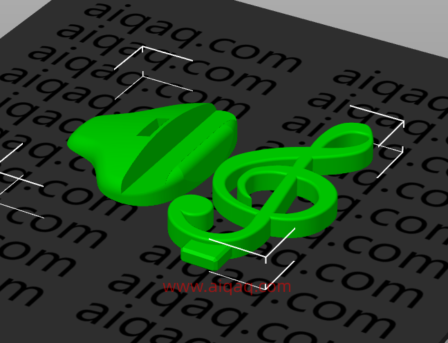 音符手机支架-STL下载网_3D打印模型网_3D模型库_3D打印模型素材