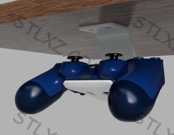 PS4 遥控器  桌底挂架-STL下载网_3D打印模型网_3D模型库_3D打印模型素材