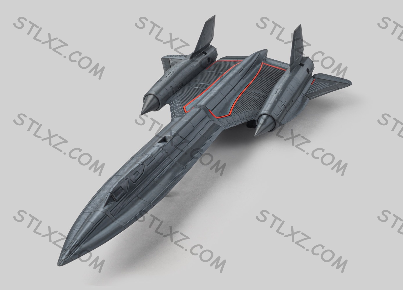 SR-71 黑鸟侦察机-3D打印模型众筹3D打印社区-3D打印-STL下载网_3D打印模型网_3D模型库_3D打印模型素材