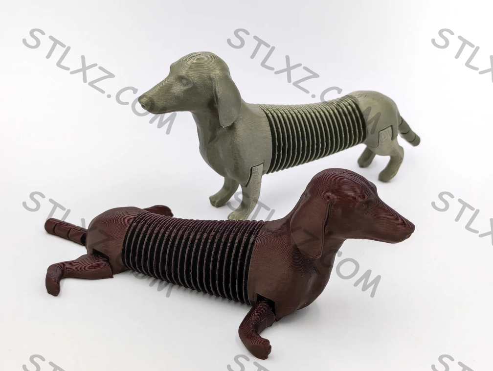 腊肠犬-STL下载网_3D打印模型网_3D模型库_3D打印模型素材