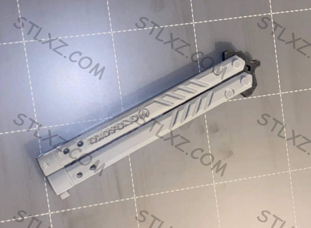 完全可打印的 V2 Balisong 蝴蝶刀 – 配有完全可打印的硬件和锁定固定系统-STL下载网_3D打印模型网_3D模型库_3D打印模型素材