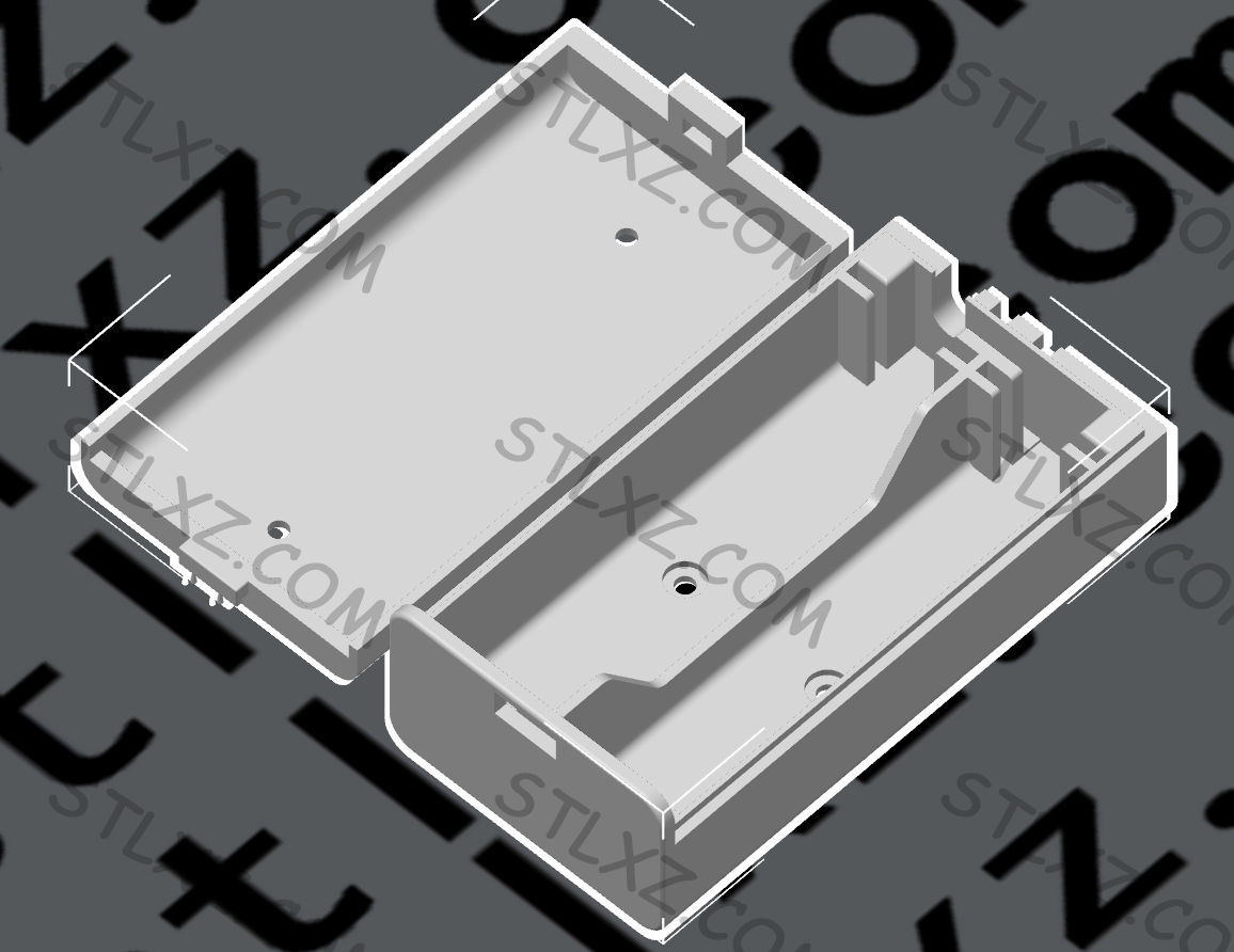 5号电池盒打印-STL下载网_3D打印模型网_3D模型库_3D打印模型素材