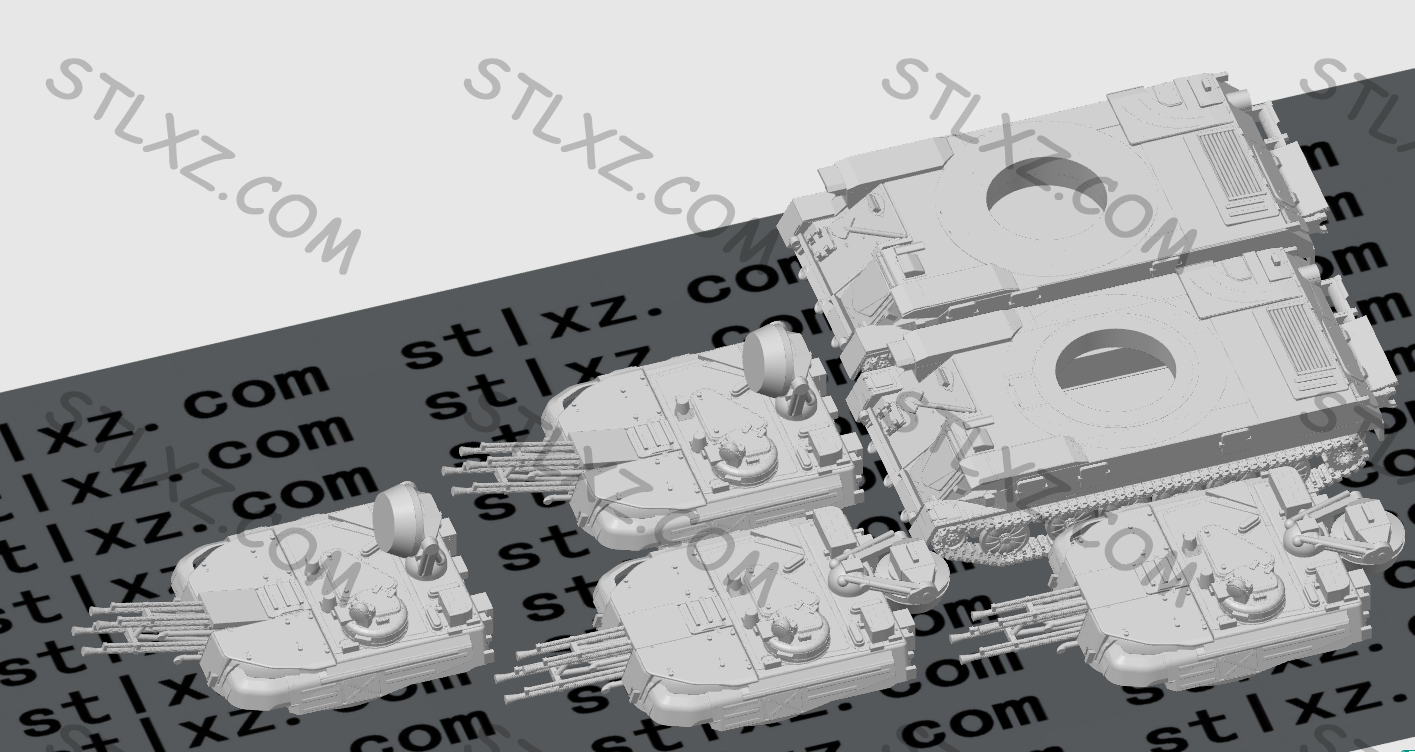 ZSU-23-4自行高炮又名石勒喀河-STL下载网_3D打印模型网_3D模型库_3D打印模型素材