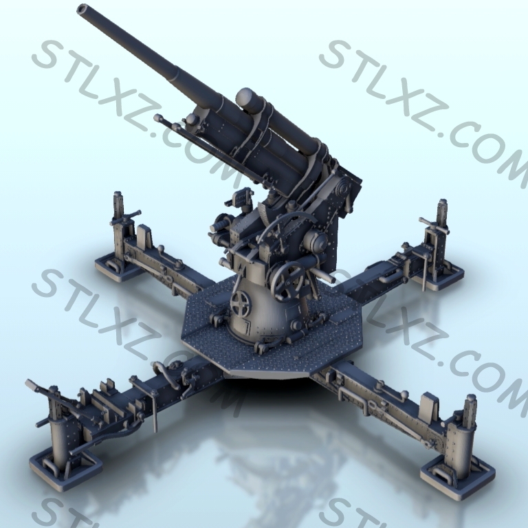 M1931型76mm高射炮-STL下载网_3D打印模型网_3D模型库_3D打印模型素材