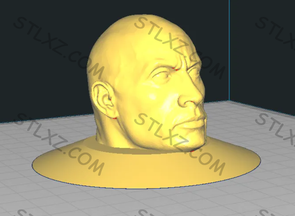 巨石强森汽车除霜除雪-STL下载网_3D打印模型网_3D模型库_3D打印模型素材