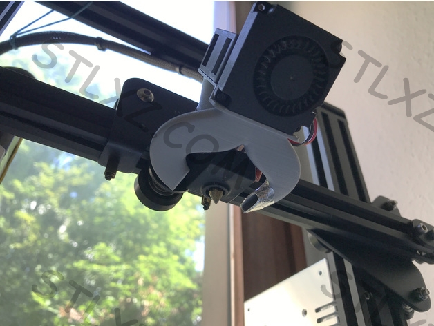 ENDER3 V2轻量化风道，已打印使用-STL下载网_3D打印模型网_3D模型库_3D打印模型素材