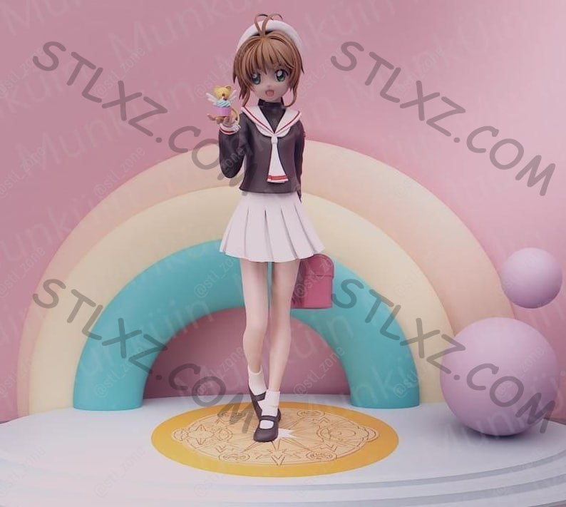 百变小樱魔术卡 魔卡少女樱 小樱 V1-STL下载网_3D打印模型网_3D模型库_3D打印模型素材