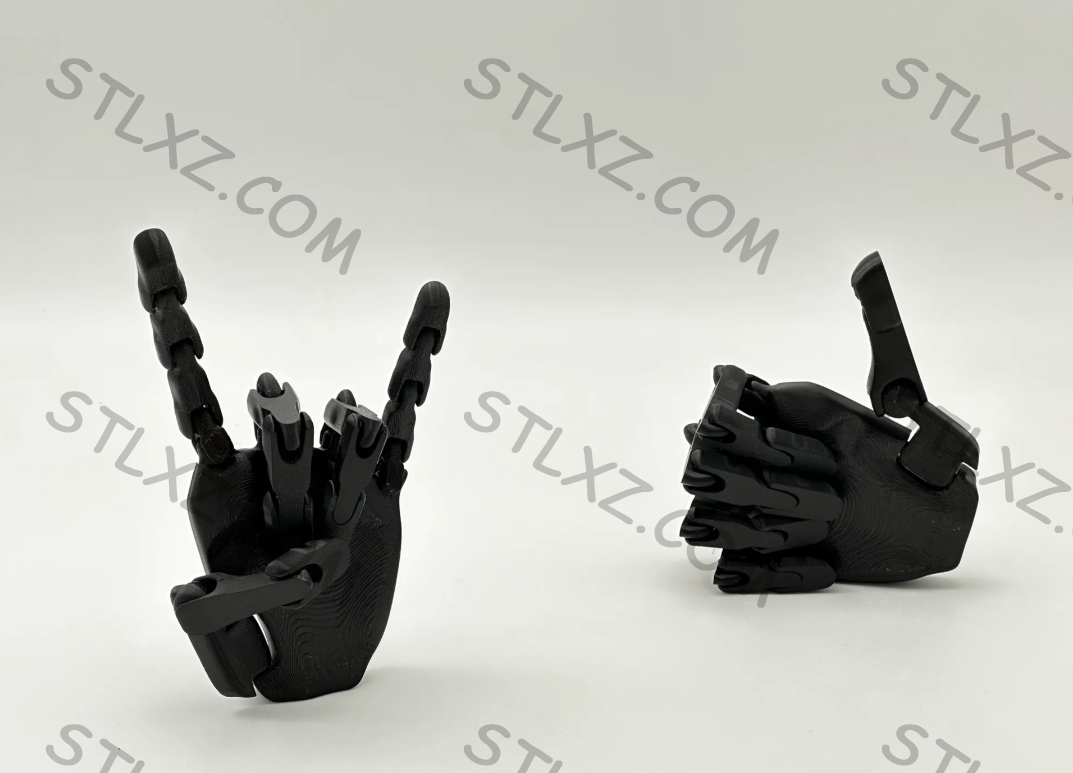 可摆姿势的关节手模型-STL下载网_3D打印模型网_3D模型库_3D打印模型素材