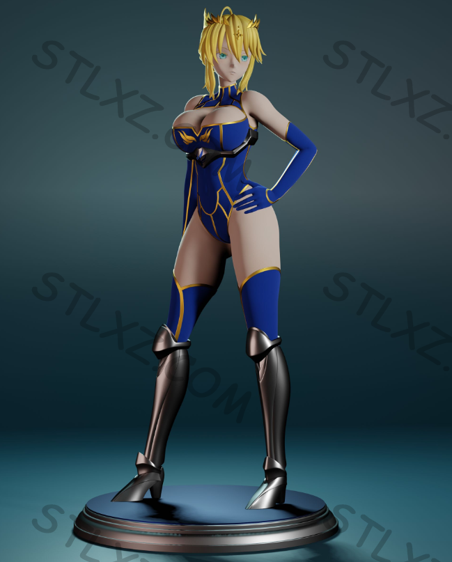 阿尔托莉雅·潘德拉贡   Fate/stay night-STL下载网_3D打印模型网_3D模型库_3D打印模型素材