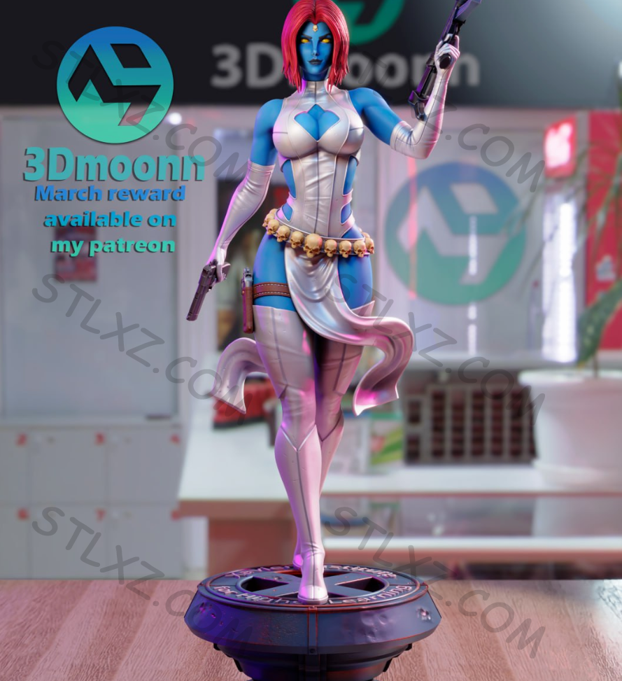 魔形女 《X战警》系列 漫威超级英雄-STL下载网_3D打印模型网_3D模型库_3D打印模型素材