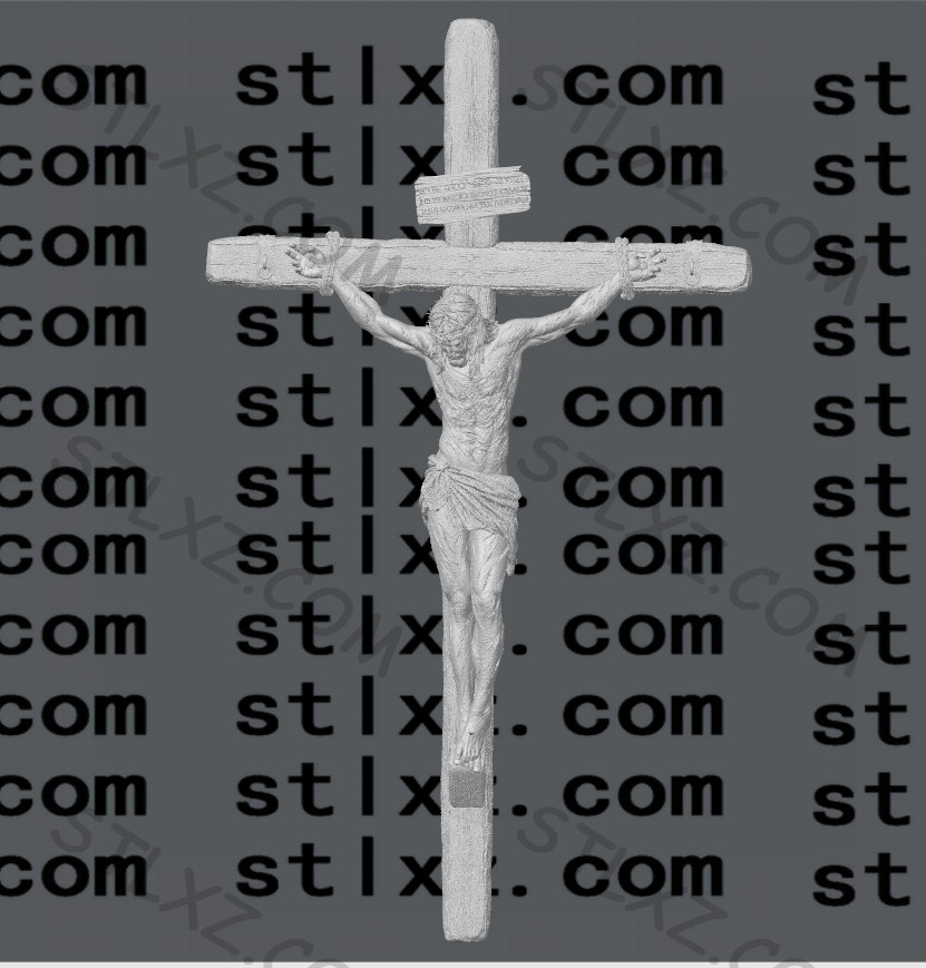 耶稣受难-STL下载网_3D打印模型网_3D模型库_3D打印模型素材