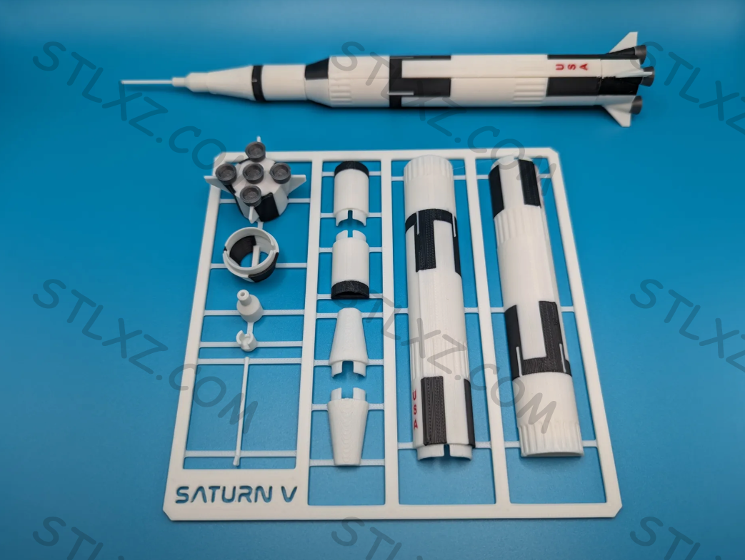 NASA 土星五号套件卡-STL下载网_3D打印模型网_3D模型库_3D打印模型素材