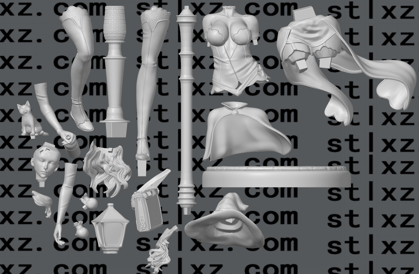 图片[4]-《黑色五叶草》巴纳莎·艾诺泰卡-STL下载网_3D打印模型网_3D模型库_3D打印模型素材