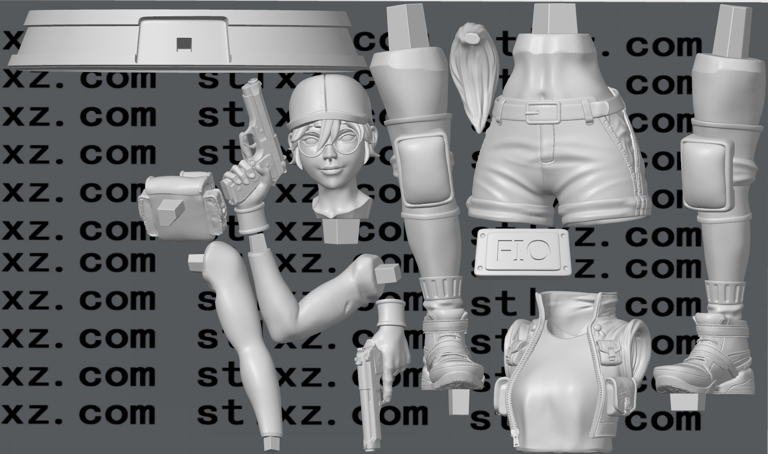 图片[2]-菲欧莉娜·吉尔米《合金弹头》V1-STL下载网_3D打印模型网_3D模型库_3D打印模型素材