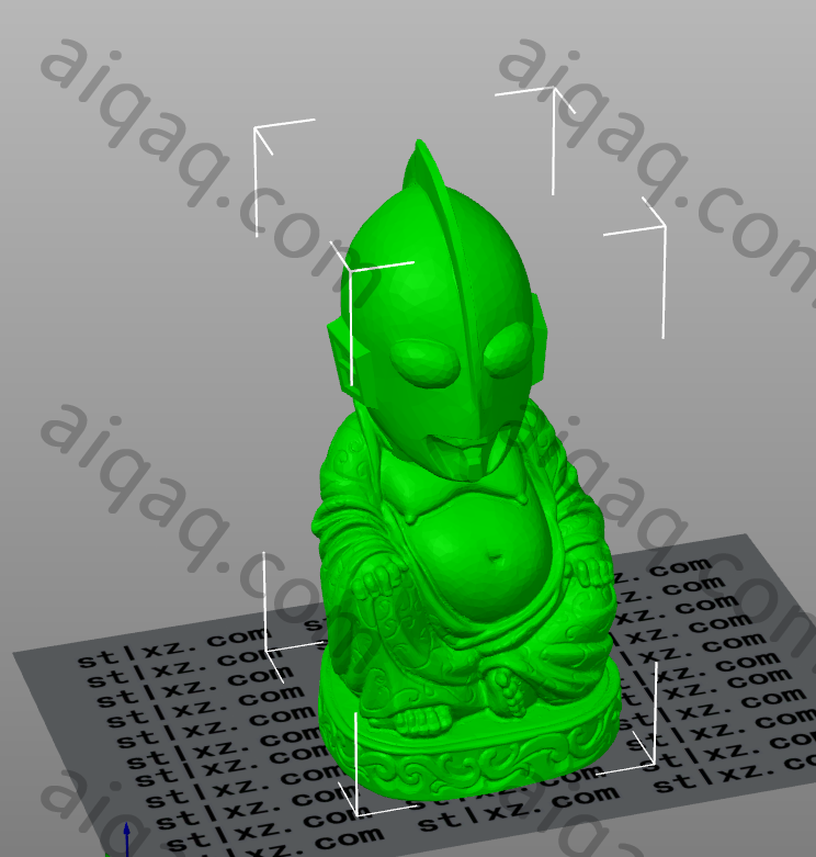 奥特曼佛-STL下载网_3D打印模型网_3D模型库_3D打印模型素材