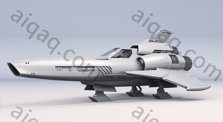 Battlestar Galactica   Viper Mk2   宇宙飞船-STL下载网_3D打印模型网_3D模型库_3D打印模型素材