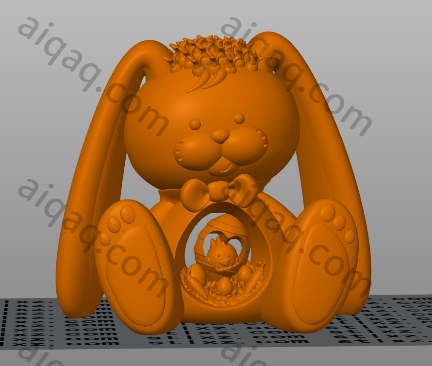 兔子 复活节-STL下载网_3D打印模型网_3D模型库_3D打印模型素材