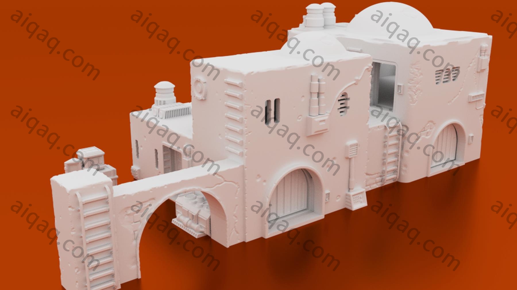 朝圣者城市之家“E”-STL下载网_3D打印模型网_3D模型库_3D打印模型素材